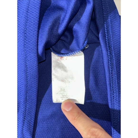 CCM Hockey Alberta Canada #4 Jersey - Adult Blue Pull Over Mesh shirt- Men's 2XL - Picture 6 of 11